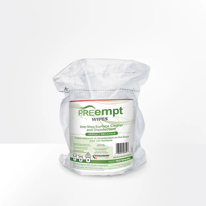 PreEmpt Refill of 160 Sanitizing Wipes (Bag)